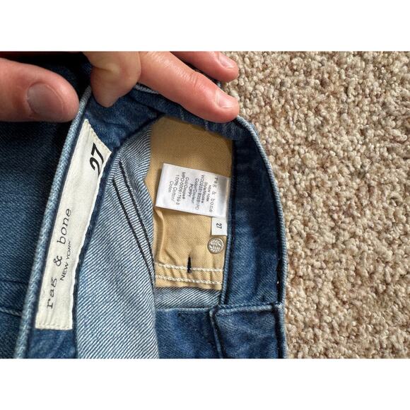 NWT - RAG & BONE Blue Denim Skirt, size 27; Button Fly; POPPY; Vintage High rise - Picture 13 of 14